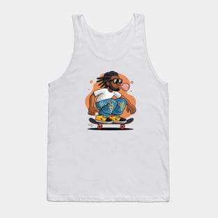 Black Skater Tank Top